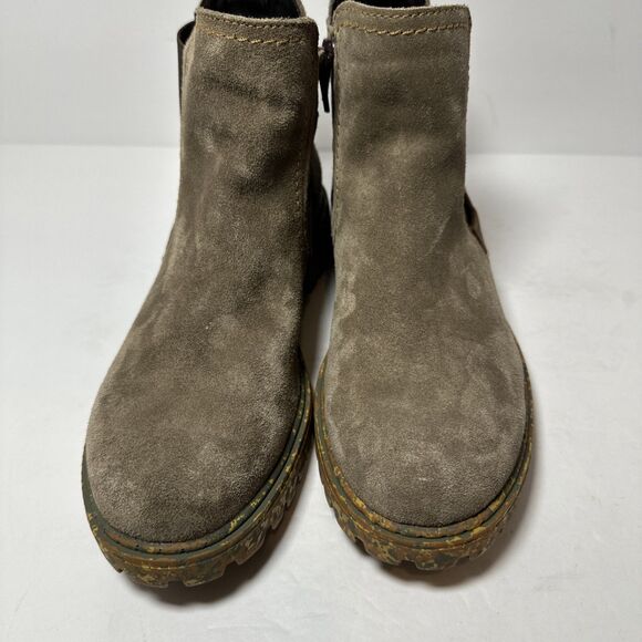 Josef Seibel Brown Suede Chelsea Boots Size EU 36 US 5.5-6 Camoflauge Sole - Picture 3 of 12
